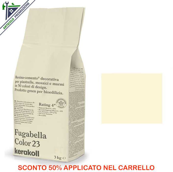Fugabella Color 23 Kerakoll 3 Kg offerta fine scorte