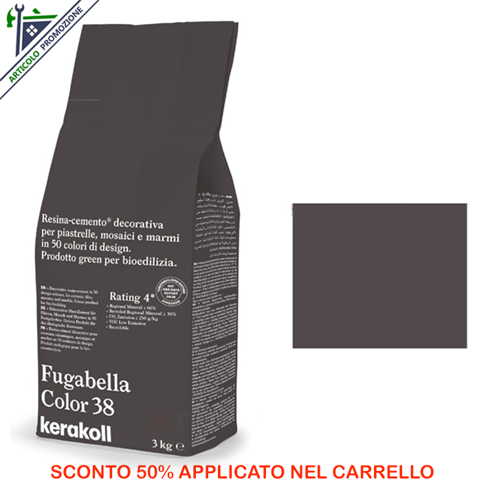 Fugabella Color 38 Kerakoll 3 Kg offerta fine scorte
