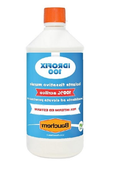 Isolante Fissativo Murale acrilico 100% Idrofix 100 - Lt 1 Bauchem