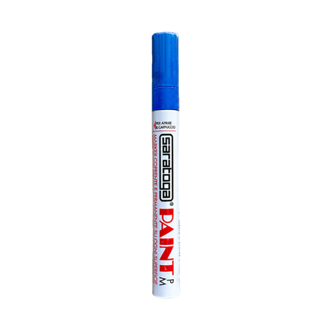 Marker coprente Pennarello PAINT Blu Punta Media Saratoga