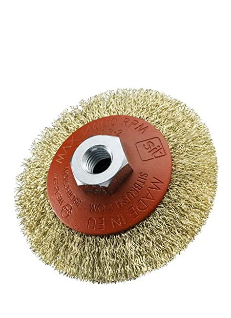 Spazzola Conica in Acciaio a Filo Ondulato 90 mm