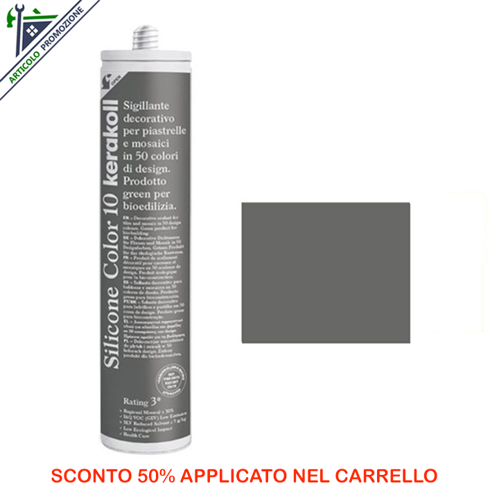 Silicone Color 10 Kerakoll 310 ml offerta fine scorte