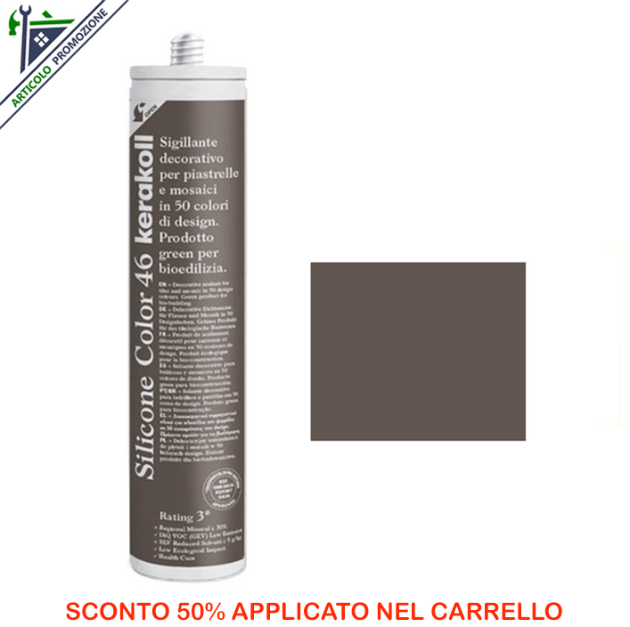 Silicone Color 46 Kerakoll 310 ml offerta fine scorte