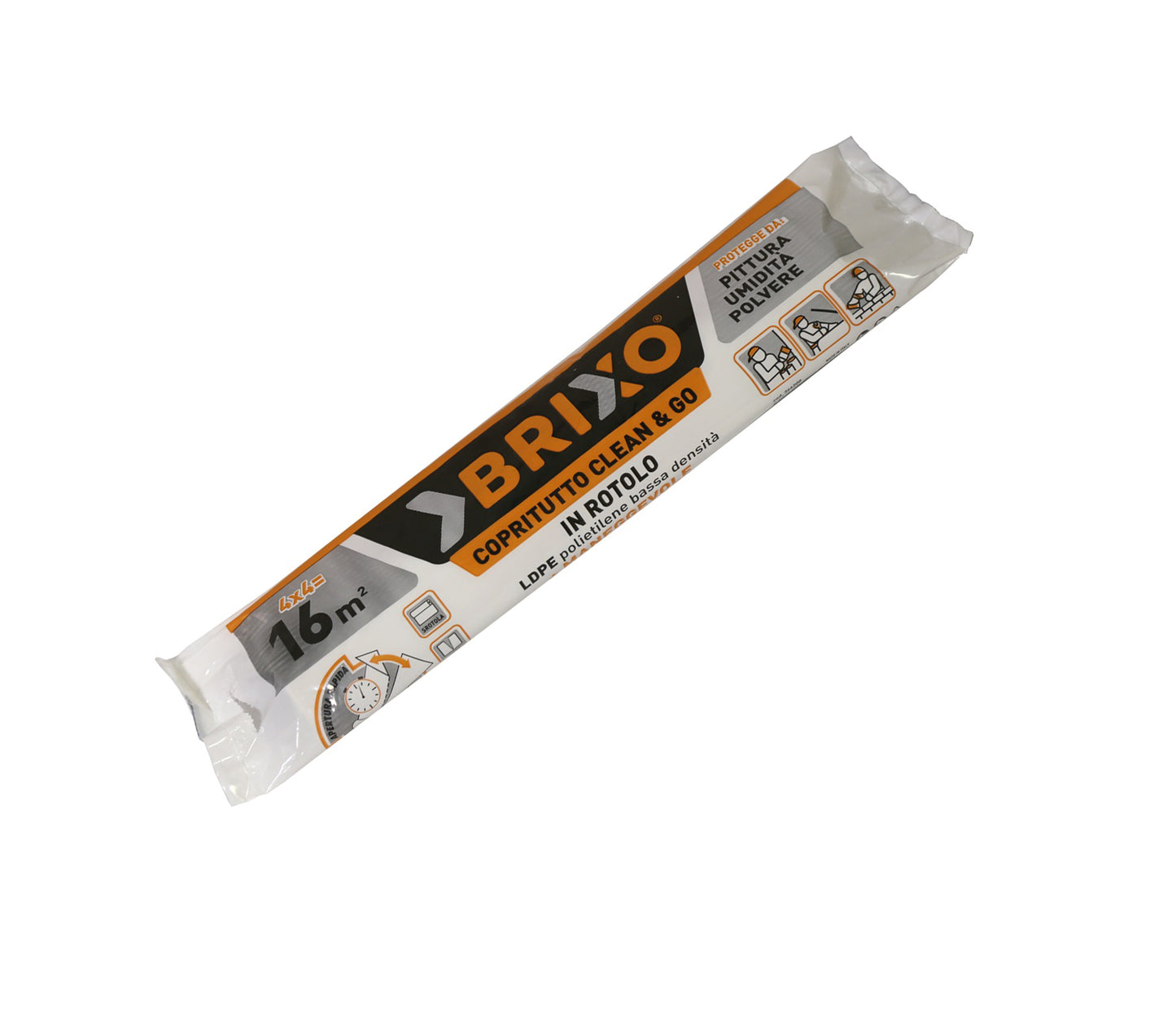 Telo Trasparente Copritutto mq 16 (4X4 mt Gr. 200)