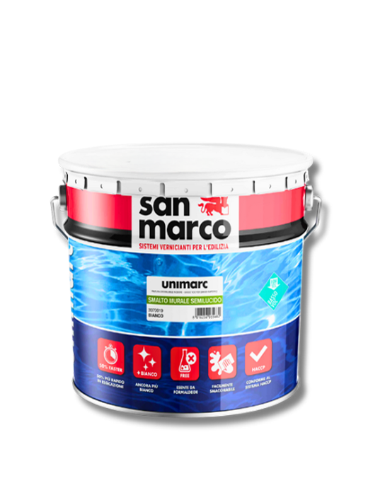UNIMARC SMALTO MURALE SEMILUCIDO Lt 2,5 San Marco