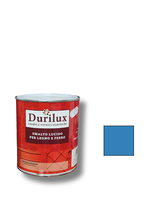 DURILUX SMALTO UNIVERSALE LUCIDO 516 Celeste Lt 0,75 - Duriplastic