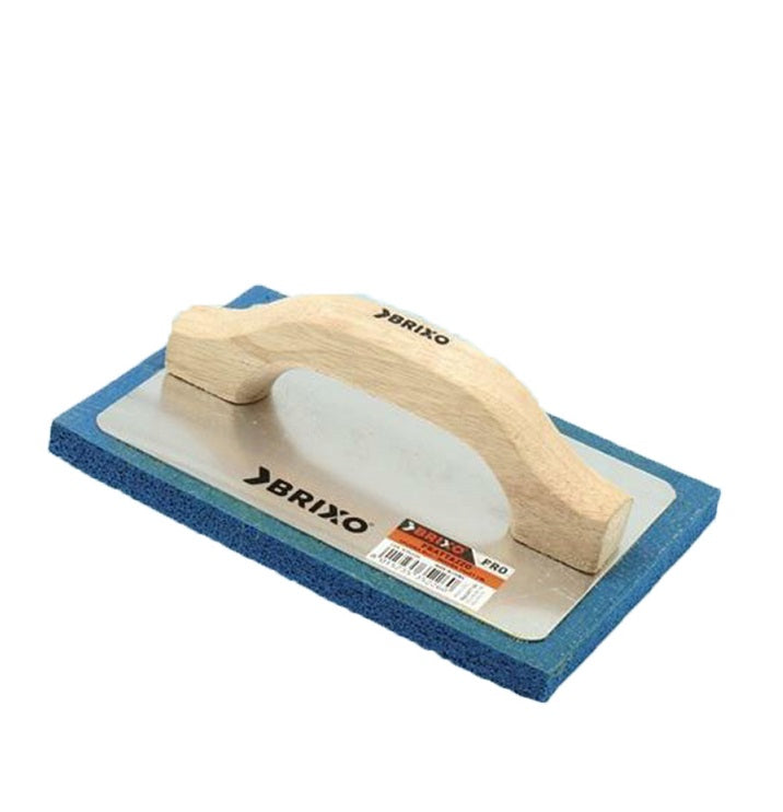 Frattazzo con spugna in gomma blu Brixo 14X21 cm