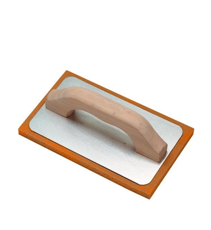 Frattone con supporto in alluminio e base in gomma arancio 24X10 cm