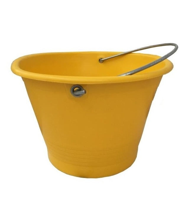 Secchio per Muratore in Pvc Diametro Ø 36 cm con asola rinforzata - colore giallo