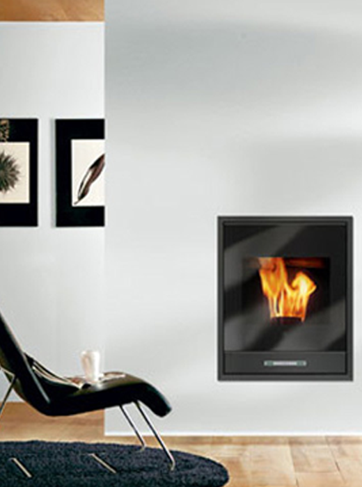 Termocamino a pellet Idropellbox 15 kW Edilkamin