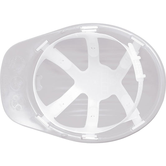 Elmetto in Polietilene Bianco con Fascia Antisudore - Neri