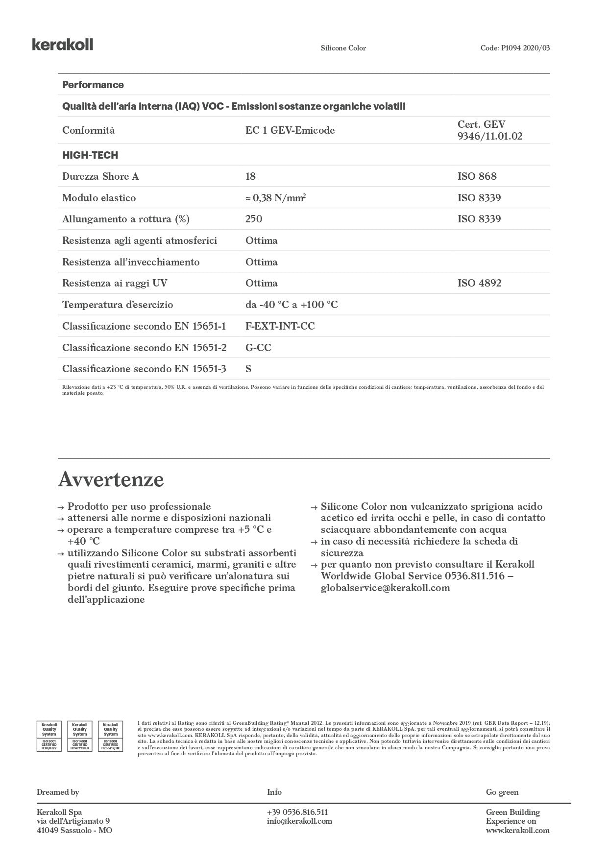 Kerakoll Silicone Color 35 310 ml