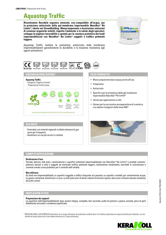 AQUASTOP Traffic Kg 10 - Kerakoll