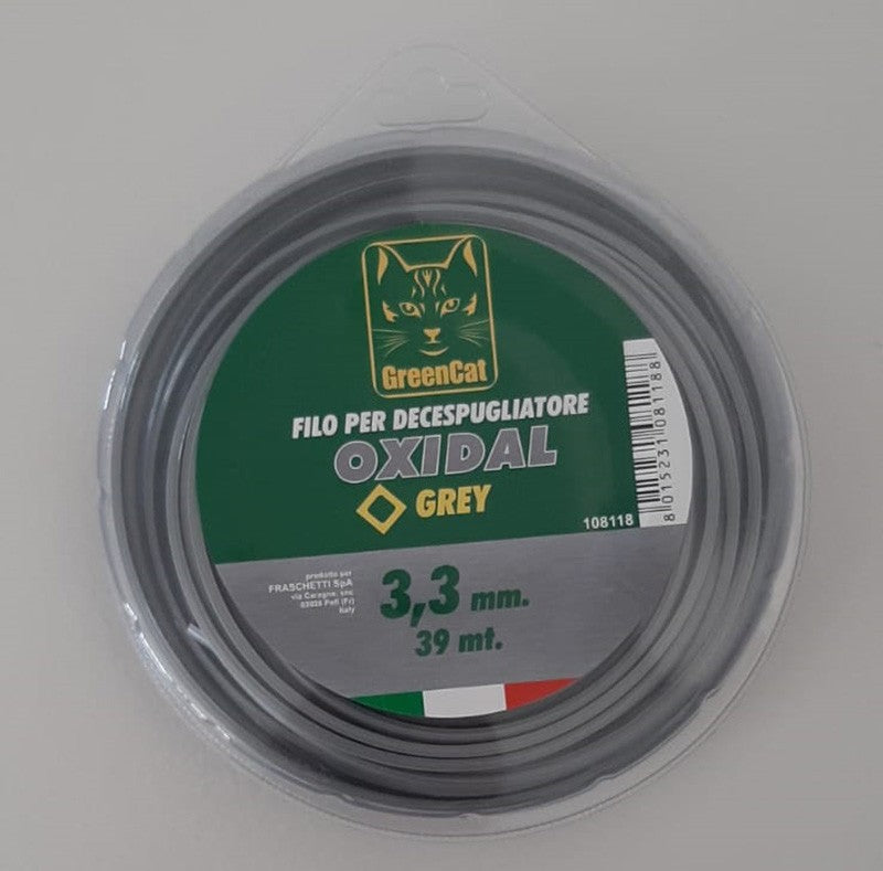 Filo Professionale per Decespugliatore Oxidal Grey 3,3 mm X 39 mt