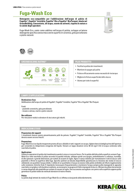 FUGA-WASH ECO Lt 1,5 - Kerakoll