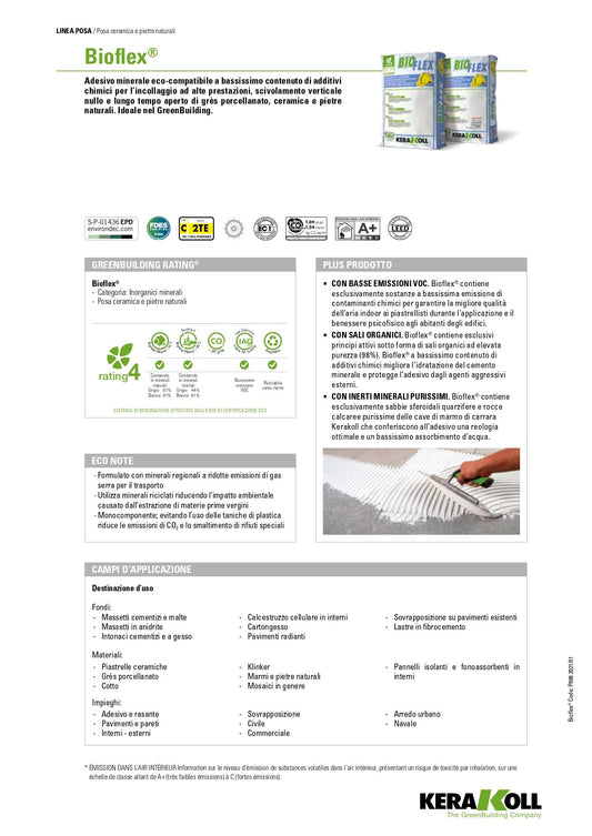 BIOFLEX Bianco - Kg 25 Kerakoll