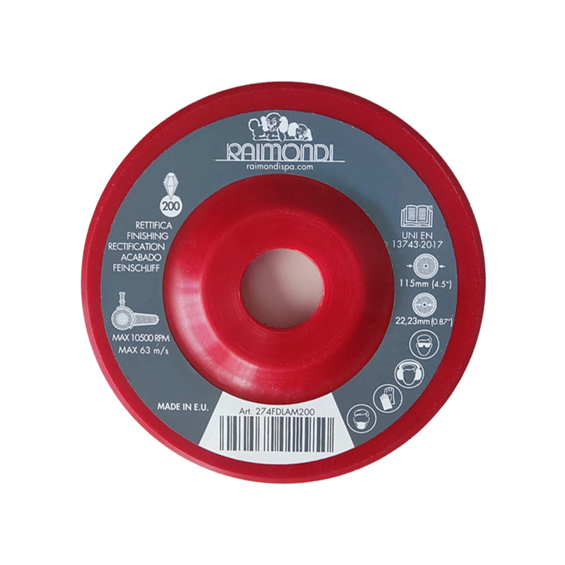 Disco Lamellare per Sgrossatura Grana 200 - Rosso - Raimondi