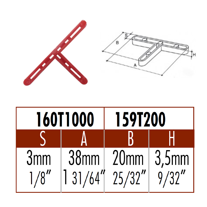 Distanziatori Per Piastrelle Raimondi RLS - Confezione Da 250 Pezzi, Per Spessori 3-12 Mm, Giunto 2 Mm