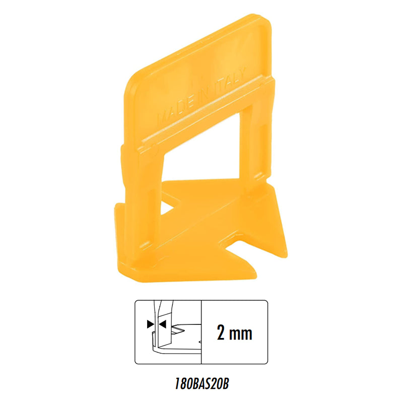 Distanziatori Livellanti Base 2mm H3-12mm Confezione da 250 Pezzi Raimondi