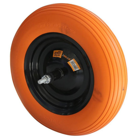 Ruota Rinforzata in Poliuretano Per Carriole Mozzo 150 mm