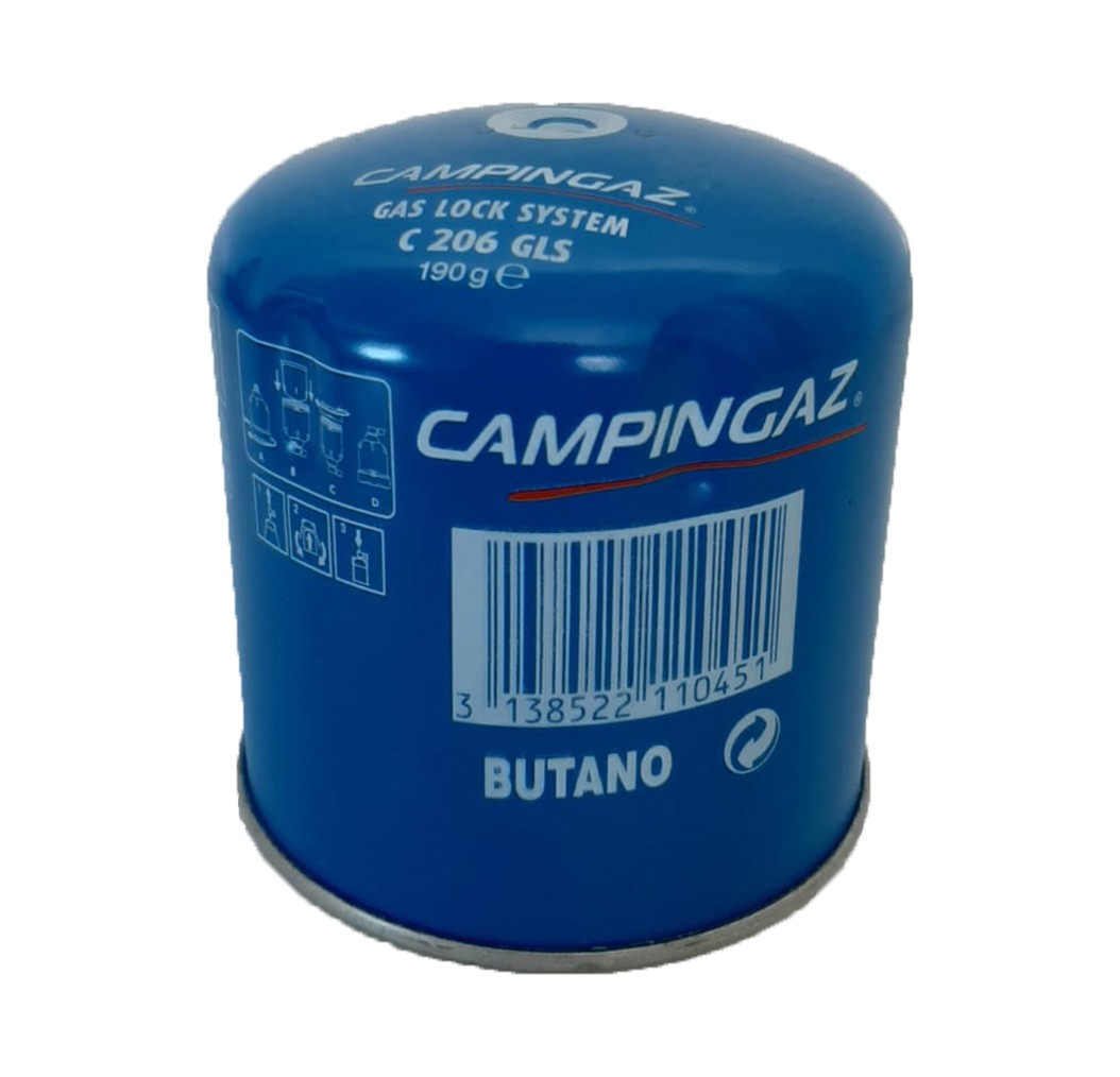 Cartuccia di Ricarica Gas Butano con valvola di sicurezza 190 gr Campingaz