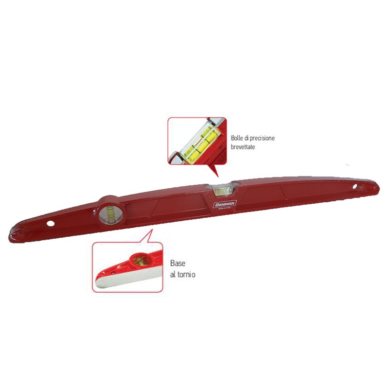 Livella Trapezoidale L42 a 2 Bolle 60 cm Benman 70628