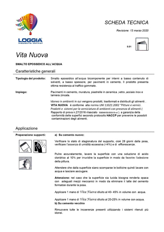 VITA NUOVA Bianco 0,75 Lt Loggia