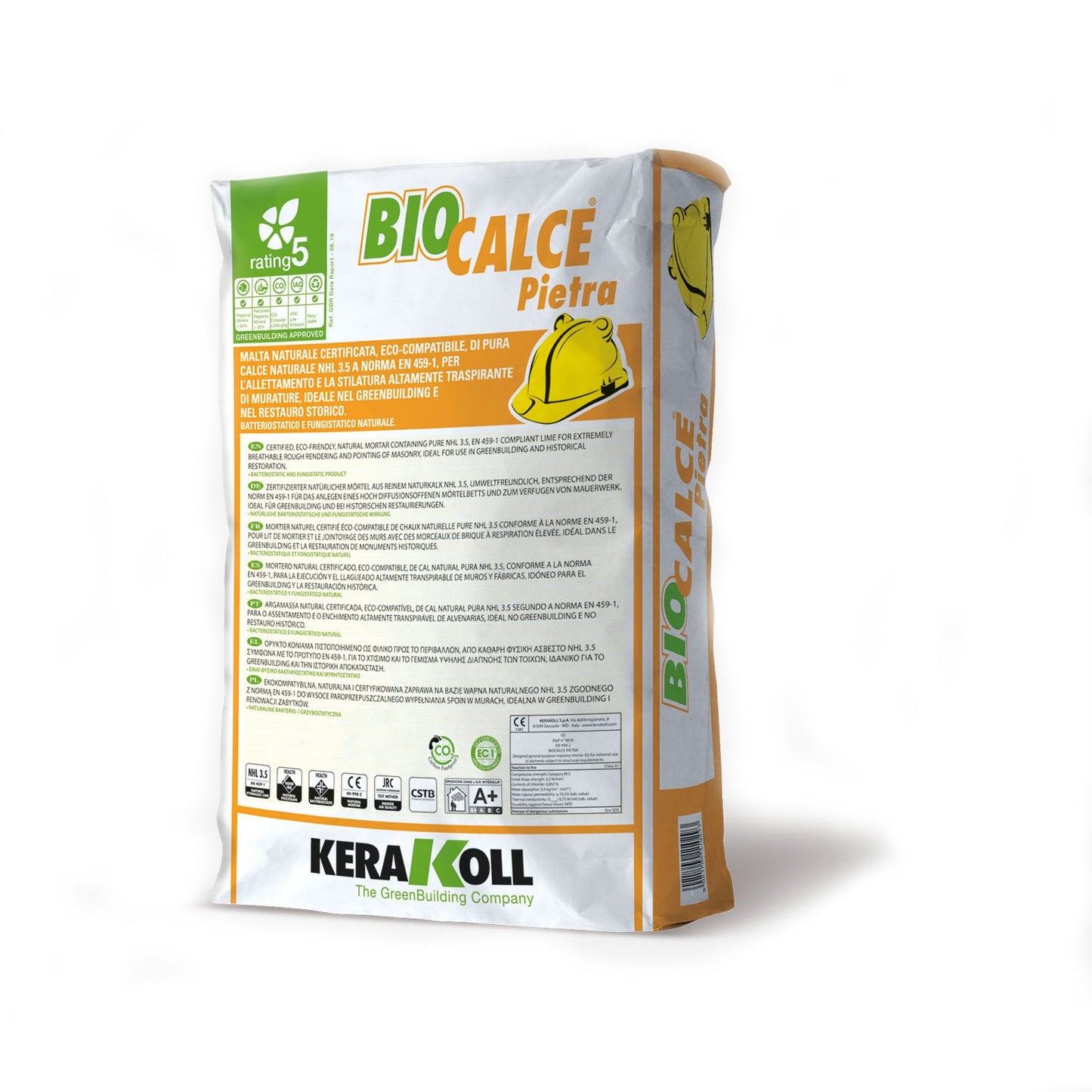 Kerakoll Biocalce Pietra 25 Kg - Malta naturale certificata classe M5