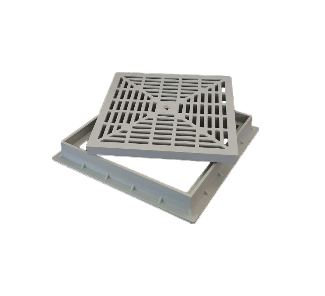 Chiusino Grigliato con Telaio in Polipropilene 30X30cm