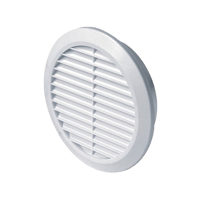 Griglia di Aerazione in Pvc Anti Insetti Tonda ad Incasso Diametro 100 mm