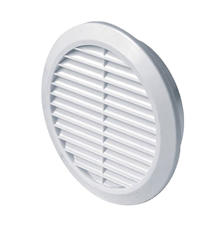 Griglia per Aerazione Tonda ad Incasso in Pvc Anti Insetti Diametro 120 mm