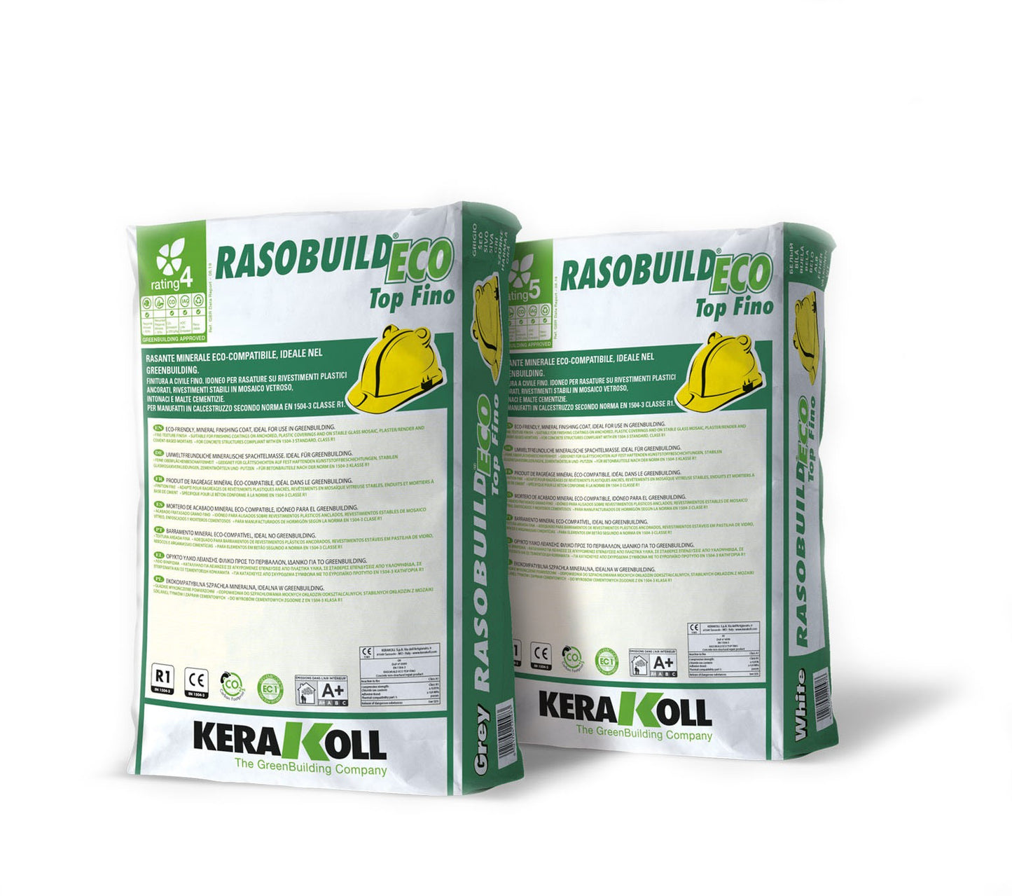 Kerakoll Rasobuild Eco Top Fino Bianco 25 Kg - Rasante minerale eco‑compatibile