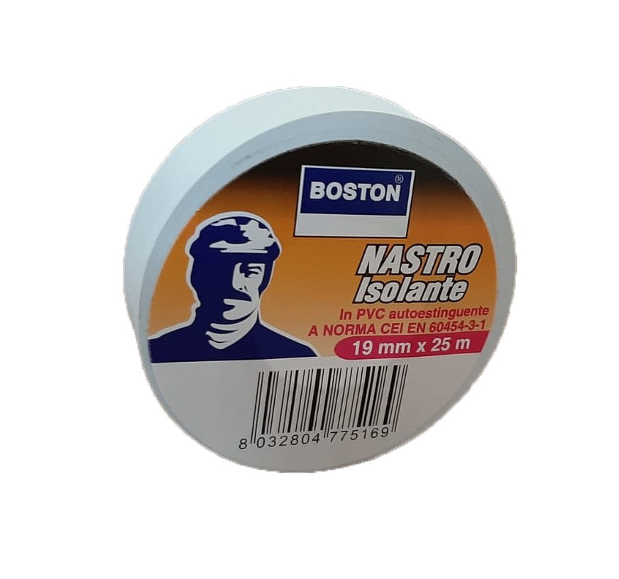 Nastro Isolante Bianco 19 mm X 25 mt