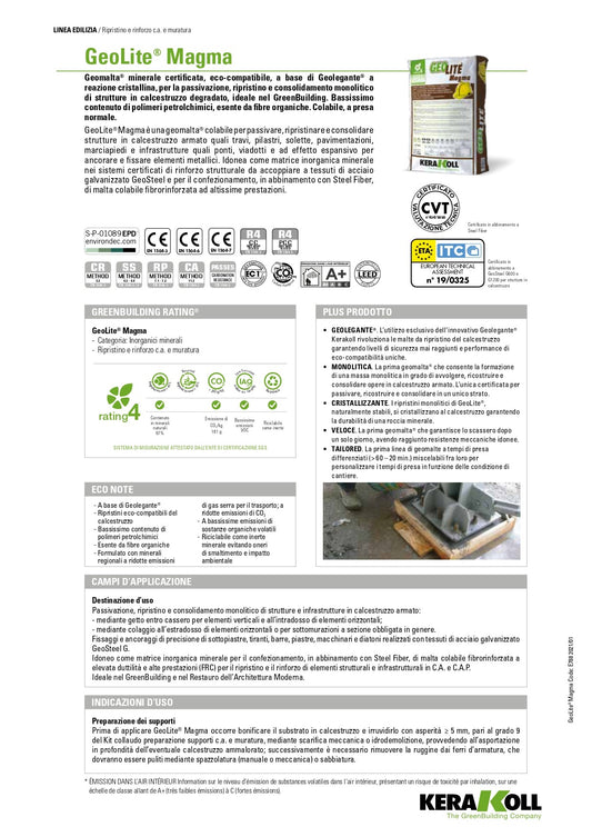 Scheda Tecnica Kerakoll Geolite Magma