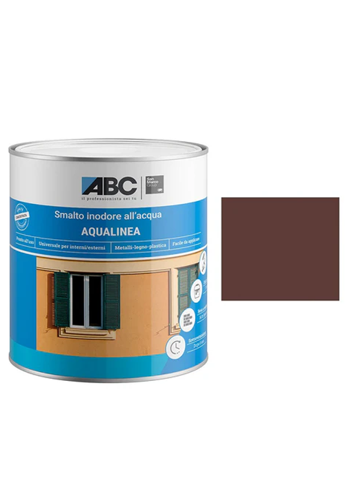 ABC-Pitture-e-Rivestimenti-Aqualinea-Smalto-Lucido-0030-Marrone-1-Lt