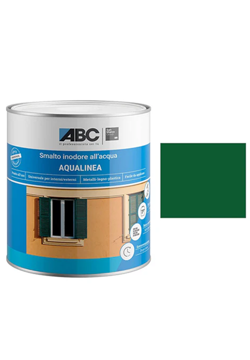ABC-Pitture-e-Rivestimenti-Aqualinea-Smalto-Lucido-0032-Verde-Bandiera-1-Lt