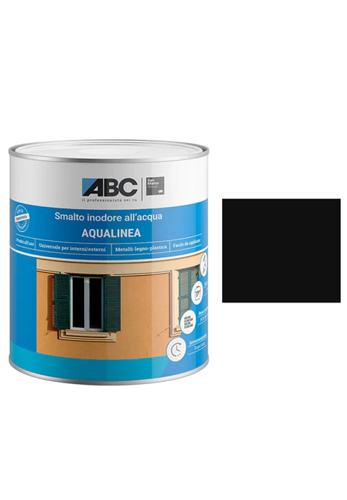 ABC-Pitture-e-Rivestimenti-Aqualinea-Smalto-Lucido-0036-Nero-1-Lt