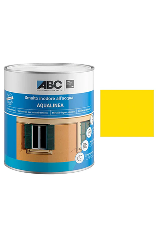 ABC-Pitture-e-Rivestimenti-Aqualinea-Smalto-Lucido-0041-Giallo-Cromo-1-Lt