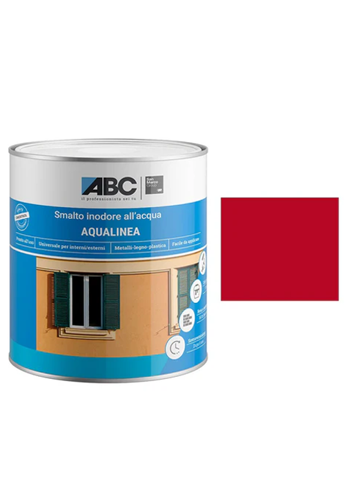 ABC-Pitture-e-Rivestimenti-Aqualinea-Smalto-Lucido-0044-Rosso-Amaranto-1-Lt