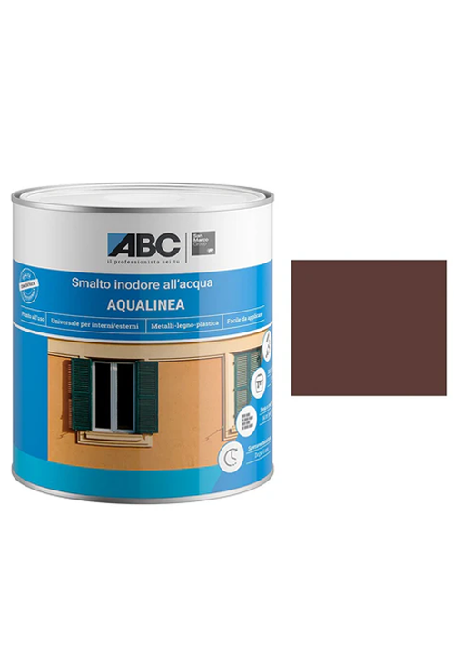 ABC-Pitture-e-Rivestimenti-Aqualinea-Smalto-Seta-0030-Marrone-1-Lt