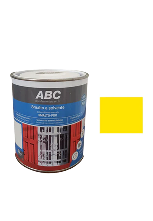 ABC-Pitture-e-Rivestimenti-Smalto-Pro-Lucido-8001-Giallo-0_75-Lt