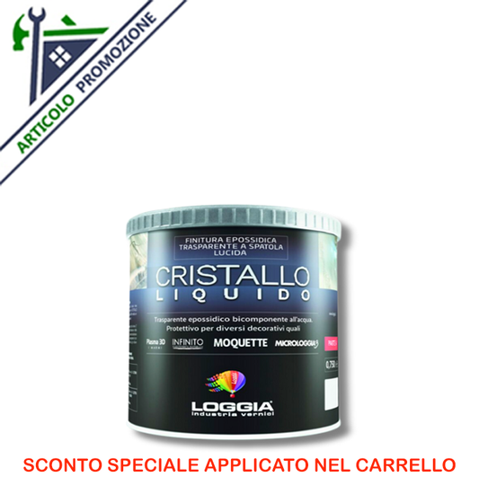 CRISTALLO LIQUIDO Lucido Parte A Lt 0,75 Loggia Sconto speciale