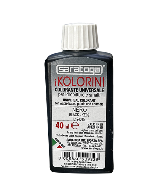 Colorante Universale iKolorini KE02 Nero - 40 ml Saratoga