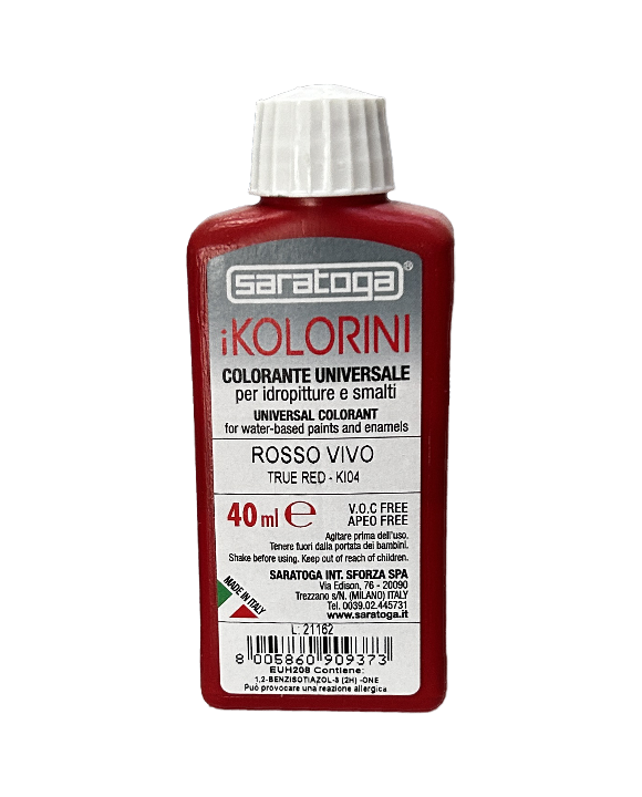 Colorante Universale iKolorini KI04 Rosso Vivo - 40 ml Saratoga