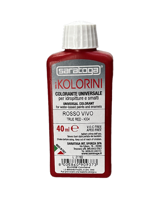 Colorante Universale iKolorini KI04 Rosso Vivo - 40 ml Saratoga