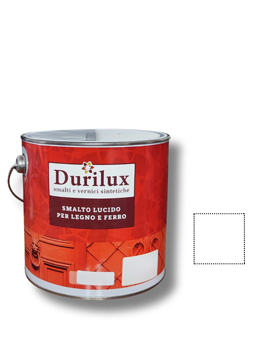 DURILUX SMALTO UNIVERSALE LUCIDO 500 Bianco Lt 2,5 - Duriplastic