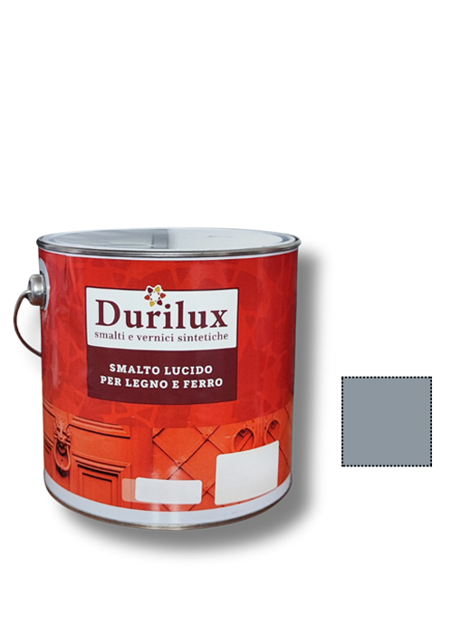DURILUX SMALTO UNIVERSALE LUCIDO 519 Grigio Perla Lt 2,5 - Duriplastic