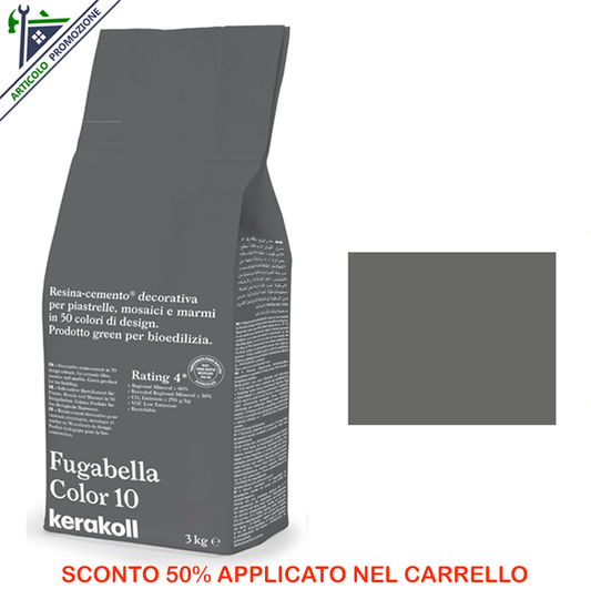 Fugabella Color 10 Kerakoll 3 Kg offerta fine scorte