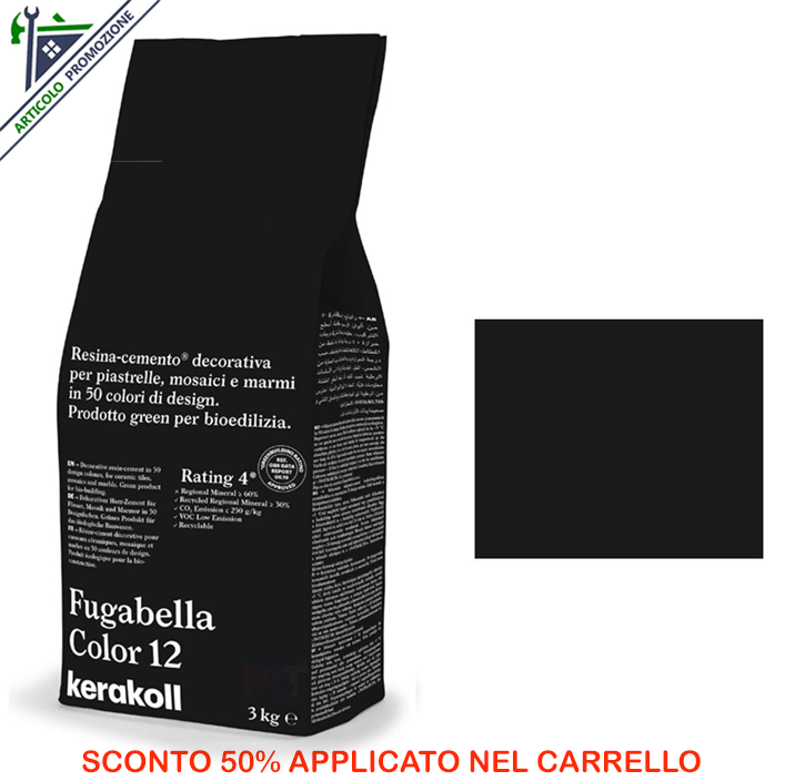 Fugabella Color 12 Kerakoll 3 Kg offerta fine scorte