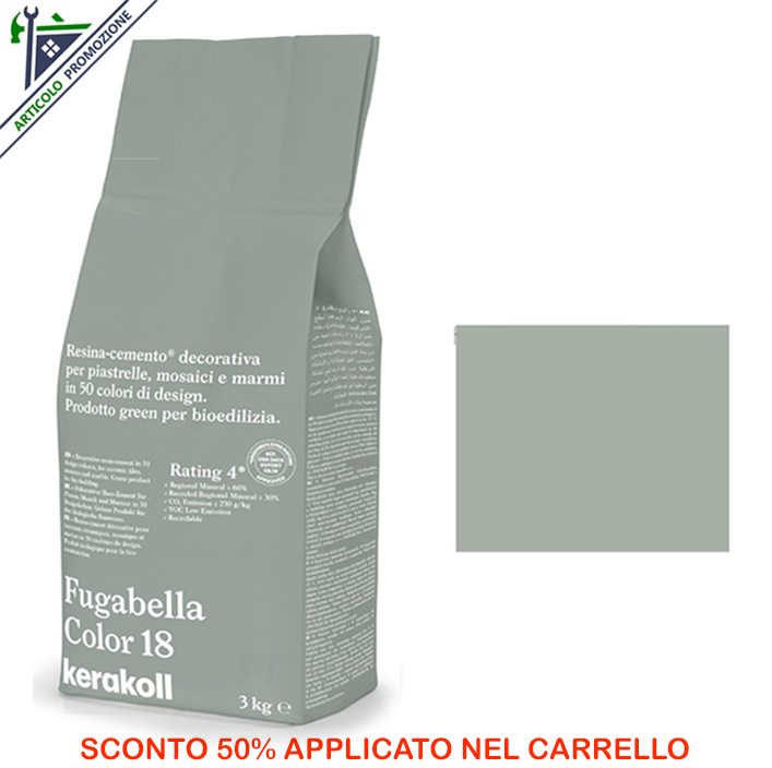 Fugabella Color 18 Kerakoll 3 Kg offerta fine scorte